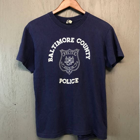 S/M * vintage 70s Baltimore MD Police t shirt - image 2