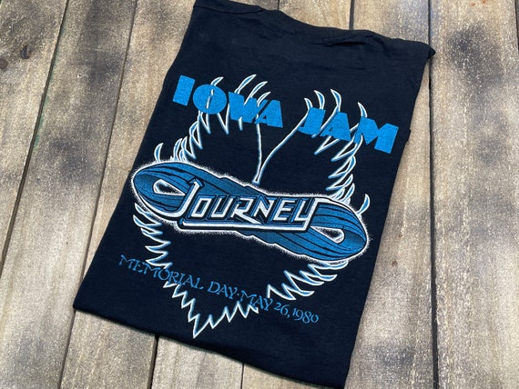 S * vintage 80s 1980 Journey iowa jam t shirt * a… - image 3