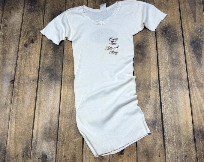 XXS women's vintage 1977 Cliff Richard every face tells a story promo t shirt * 70s tour band