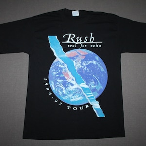 L * vintage 90s 1996 1997 RUSH Test For Echo tour t shirt * 2.175