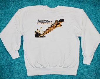 M * vintage 80s 1986 Ruthless People promo movie soundtrack sweatshirt * shirt danny devito bette midler * 48.150