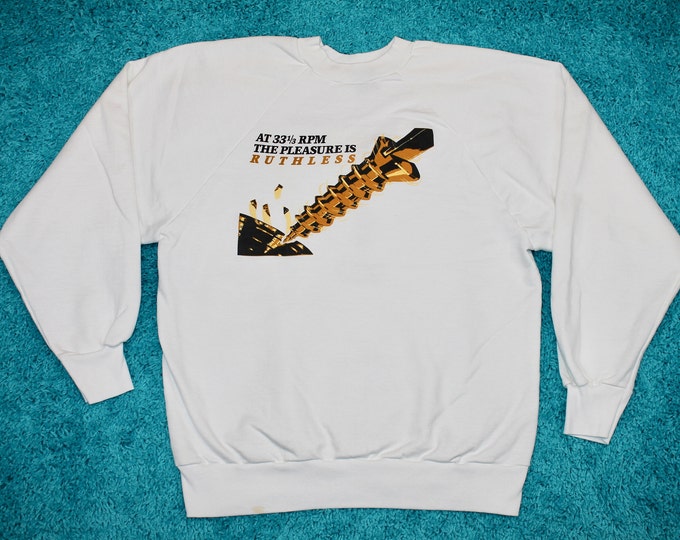 M * vintage 80s 1986 Ruthless People promo movie soundtrack sweatshirt * shirt danny devito bette midler * 48.150