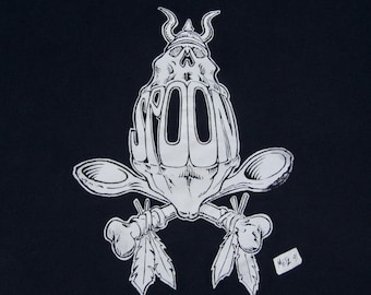 XL * vtg 90s 1991 SPOON t shirt * 28.173 los angeles punk alt