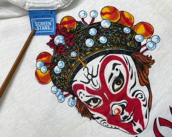 S * early vintage 80s Peking Opera monkey king t shirt * 44.189