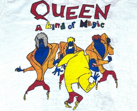 S/M * nos vtg 80s 1986 QUEEN european tour t shirt