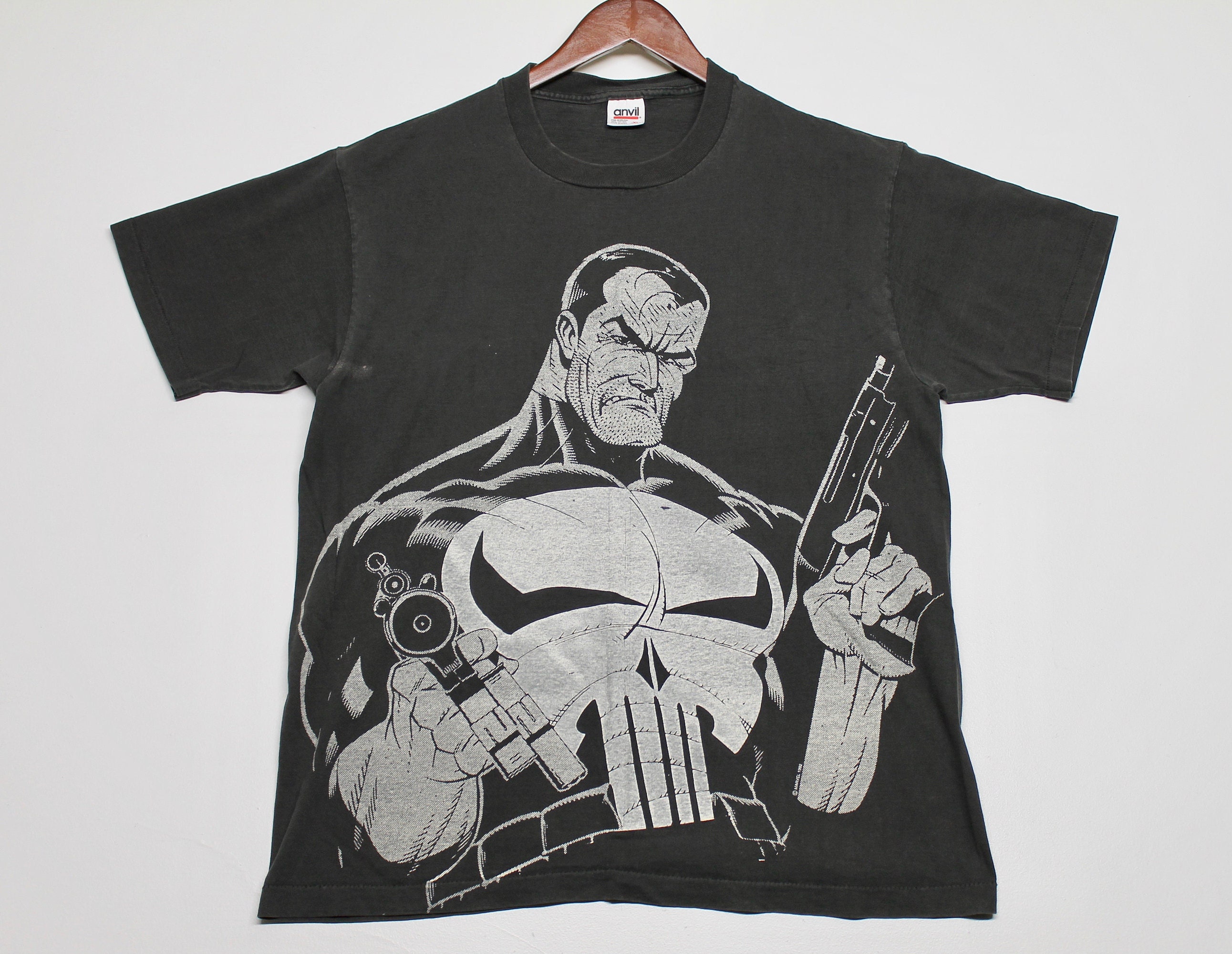 XL * vtg 90s 1992 huge print The Punisher marvel comic t shirt * 96.18