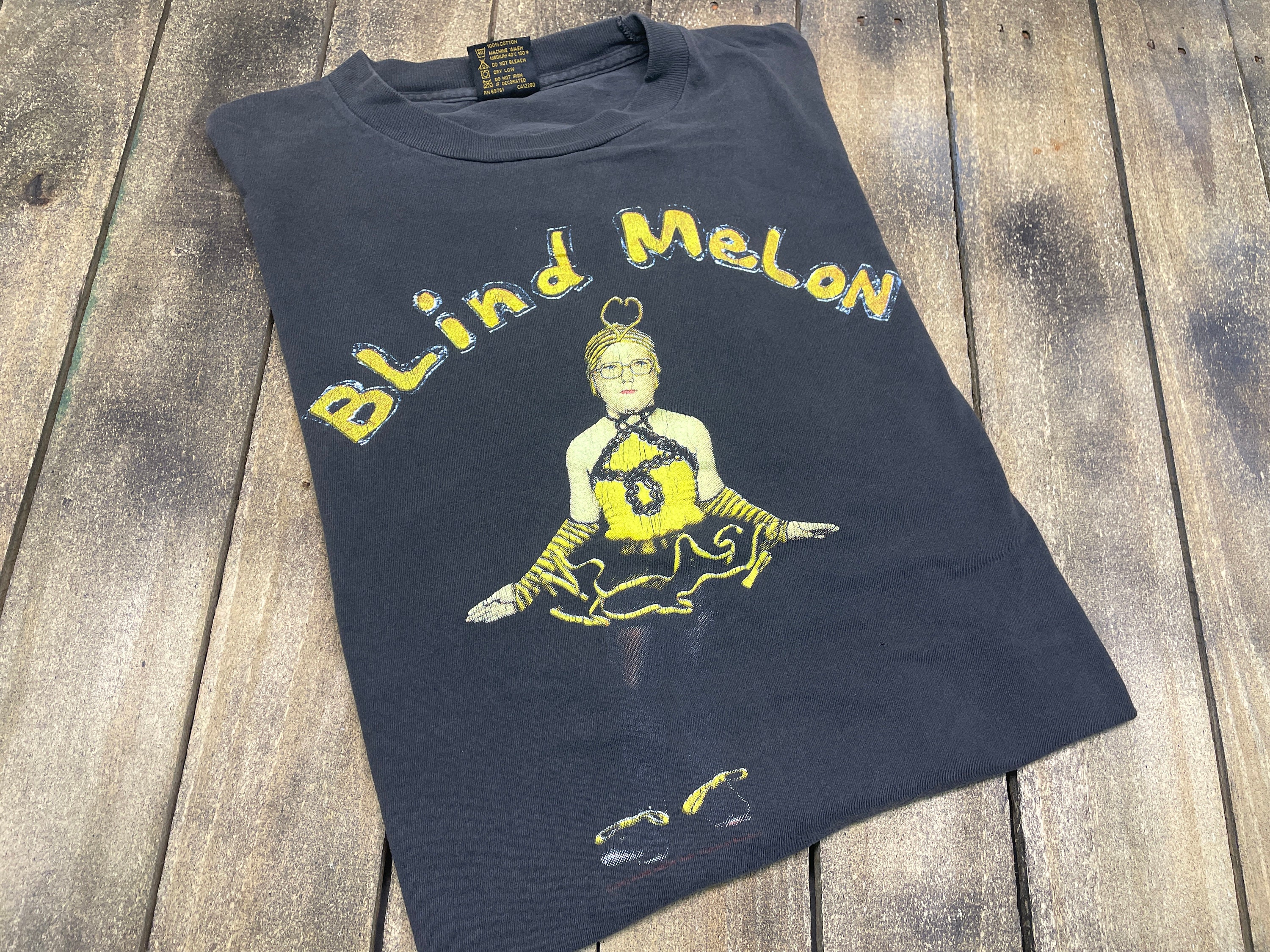 XL Faded Vintage 90s Blind Melon Tour T Shirt Crammed in a - Etsy