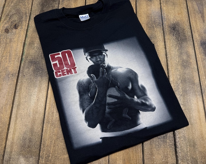XL y2k 50 Cent get rich or die tryin movie t shirt * rap tour promo