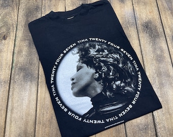 M  * vintage Tina Turner 2000 tour t shirt * twenty four seven 43.180