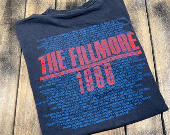 XL vintage 1995 The Fillmore San Francisco concert venue t shirt * tour 90s band