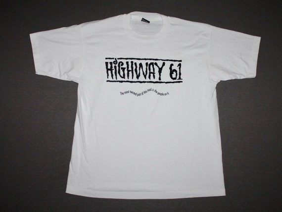 XL * vtg 90s 1991 HIGHWAY 61 movie promo t shirt … - image 2