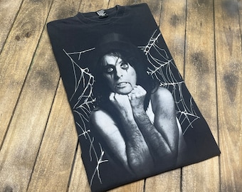 L * Alice Cooper 1997 tour vintage t shirt * rock & roll carnival