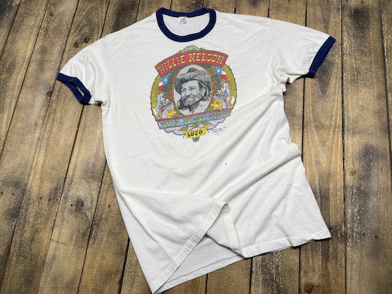 M * vintage 1978 Willie Nelson wild west show t s… - image 2