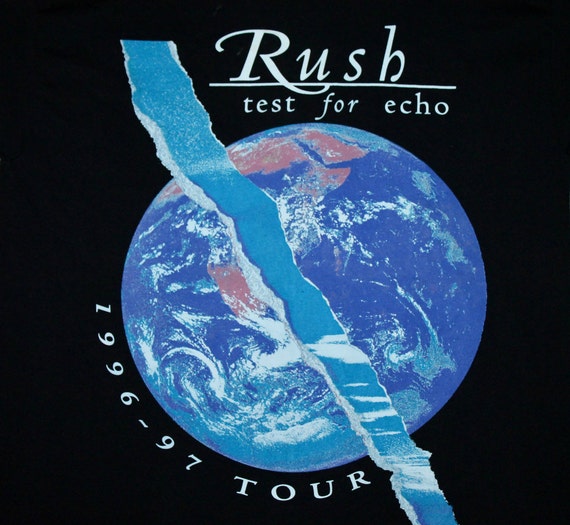 L * Vintage 90s 1996 1997 RUSH Test for Echo Tour T Shirt * 2.175 