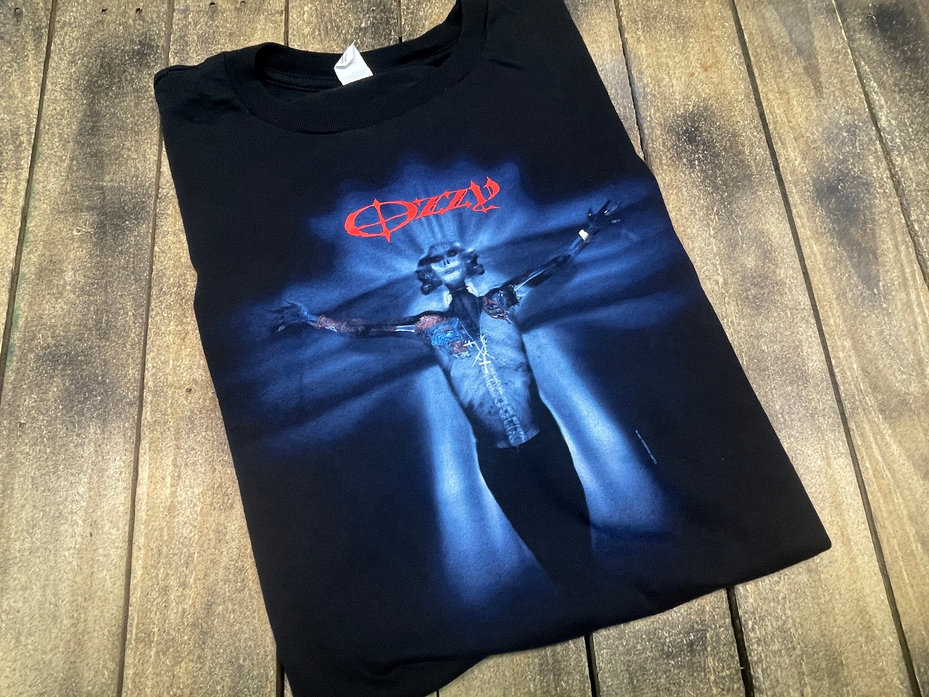 XXL * vintage 2001 Ozzy Osbourne long sleeve t shirt * tour black 
