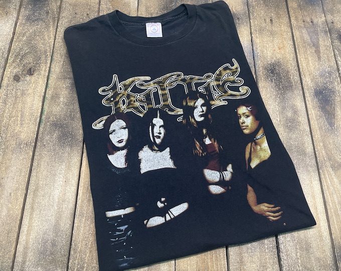 XL * vintage KITTIE spit 2000 t shirt * nu metal mall goth tour band * 11.179