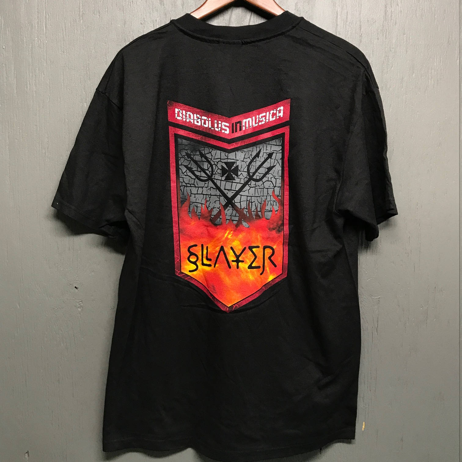 L Deadstock vintage 90s Slayer tour t shirt