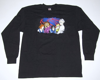 L * vtg 90s KORN longsleeve Anime t shirt * Giant tour nu metal mall goth