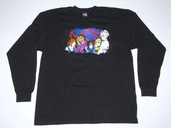 L * Vtg 90s KORN Longsleeve Anime T Shirt * Giant Tour Nu L * Vtg 90s KORN Longsleeve Anime T Shirt * Giant Tour Nu