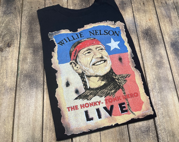 XXL * vintage Willie Nelson t shirt * concert tour outlaw country music * 60.154