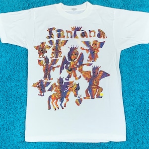 M * vintage 90s 1992 carlos SANTANA euro tour t shirt