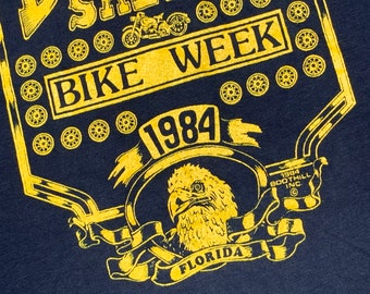 XS * nos vtg 80s 1984 Boothill Saloon Florida biker pocket t shirt * motorcycle * 64.154