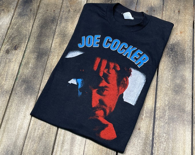 S/M * vintage 80s 1988 Joe Cocker tour t shirt * 19.194 small medium