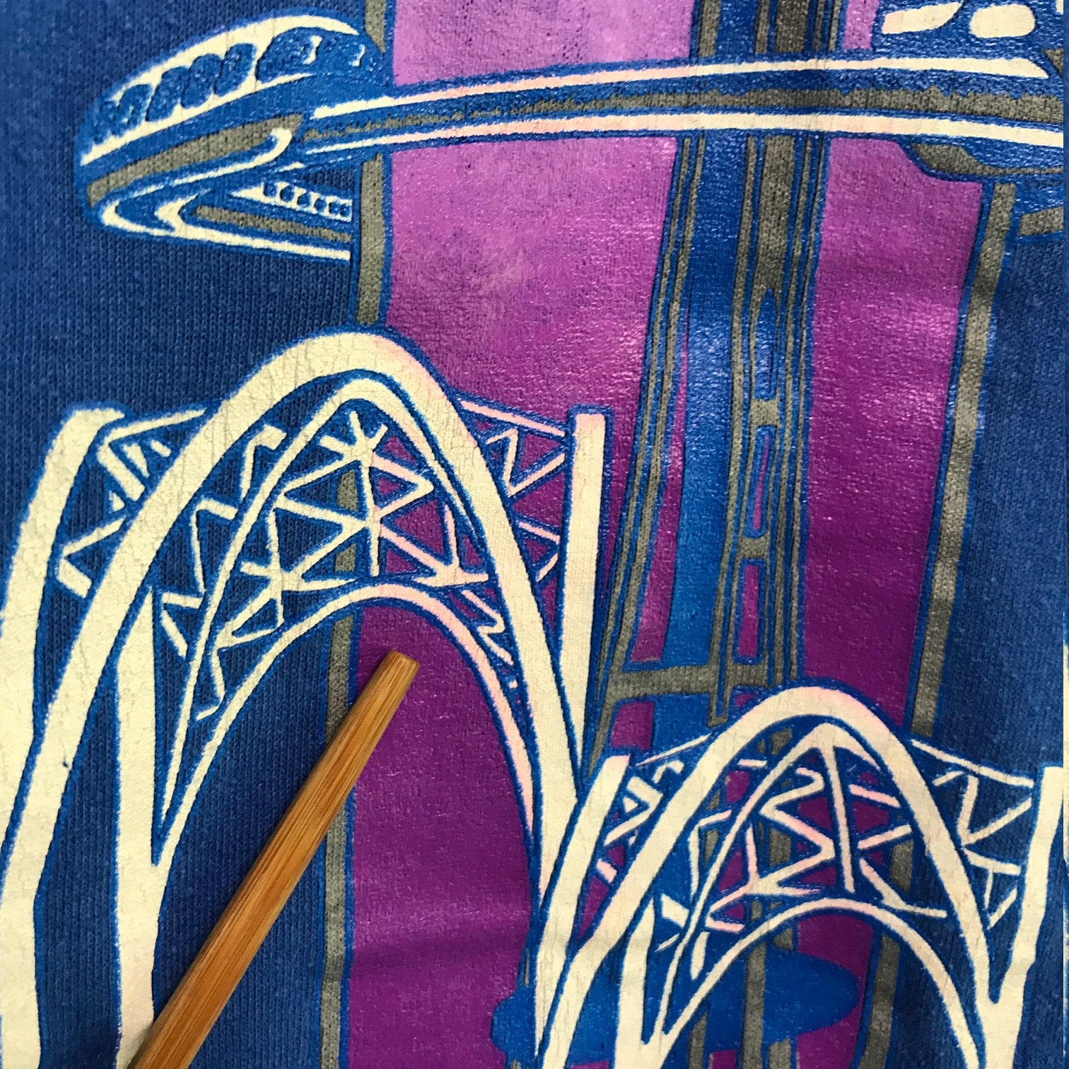 S vintage 80s Seattle Space Needle tourist t shirt