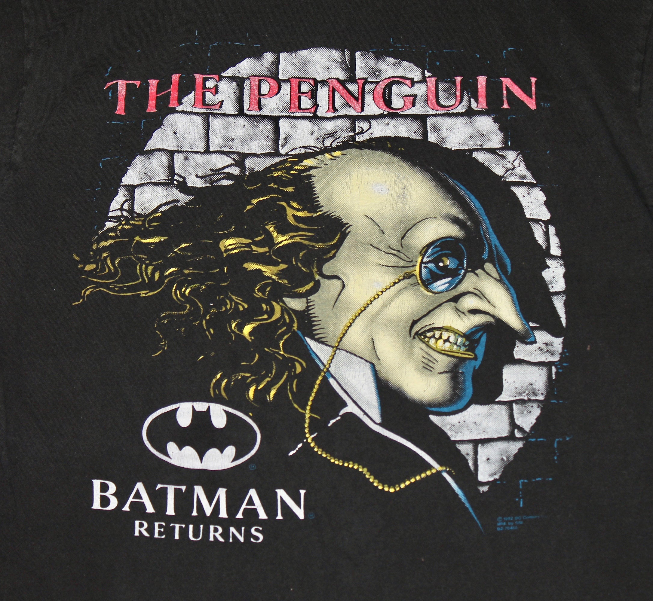 XL * vtg 90s 1992 Batman Returns The Penguin movie t shirt * 96.19