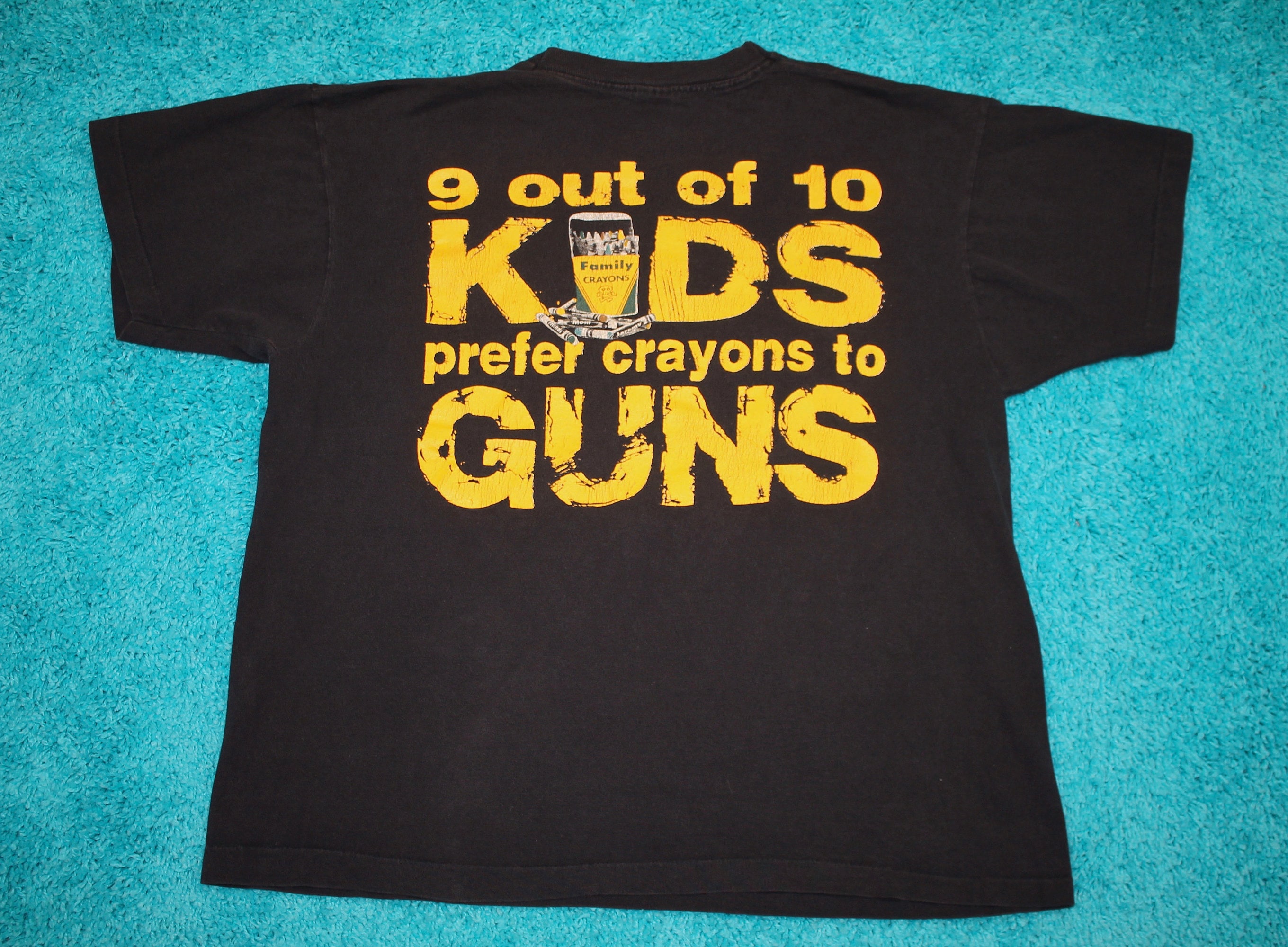 XL * vtg 90s 1992 PEARL JAM Choices crayons to guns t shirt * 43.155