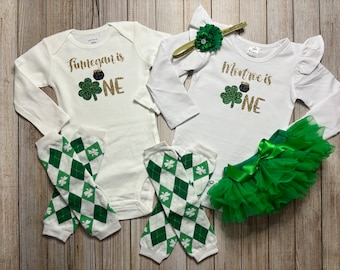 Boy Girl Twin Shirt, Twin First Birthday, Twin Boy And Girl, St Patrick&#39;s Birthday, Girl Twins Baby, Baby Girl St Patrick&#39;s Day, Baby Boy