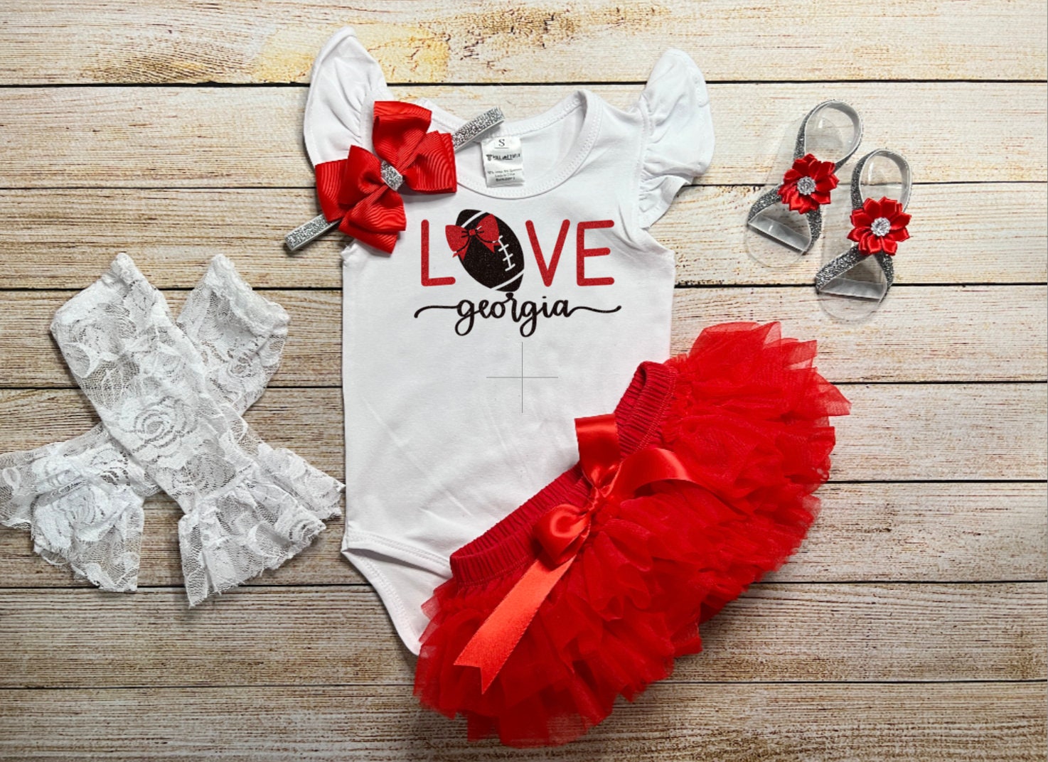 LOUISVILLE Cardinals Baby Girls Cheerleading 2 Pc Outfit Set - Sz