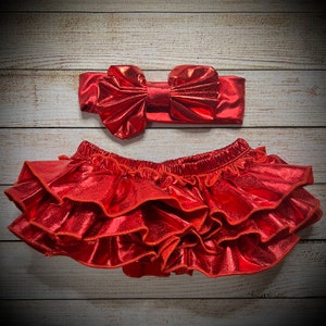 Baby Girl Metallic Tutu Bloomer, Metallic Red Tutu, Metallic Gold Tutu, Metallic Brown Tutu, Metallic Pink Tutu, Photo Props, Birthday Tutu