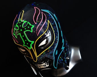 NEON wrestling mask luchador costume wrestler lucha libre mexican mask maske cosplay