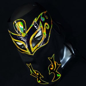 máscara de luta livre BANDIDO feita à mão traje de lutador lutador lucha libre máscara mexicana maske cosplaysemi máscara profissional