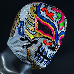 hand made mistesis DAY OF DEATH wrestling mask luchador costume wrestler lucha libre mexican mask maske cosplaysemi pro mask