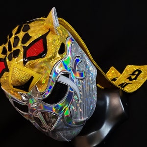 hand made KING TIGER MASK wrestling mask luchador costume wrestler lucha libre mexican mask maske cosplaysemi pro mask