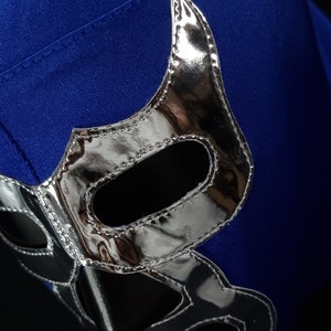 BLUE MASK wrestling mask luchador costume wrestler lucha libre mexican mask maske cosplay image 9
