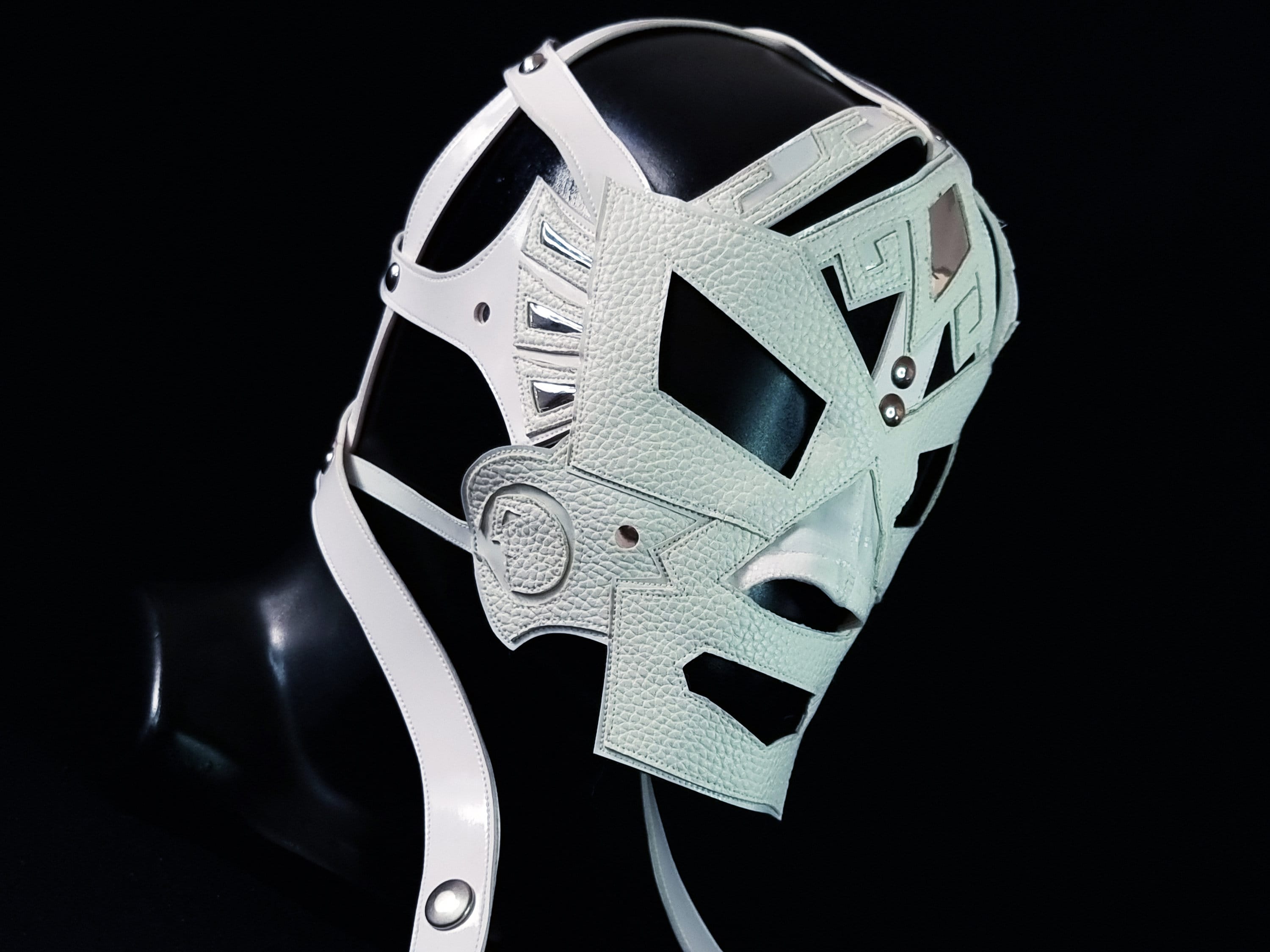 Hand Made AZTEK Mask Wrestling Mask Luchador Costume Wrestler Lucha ...