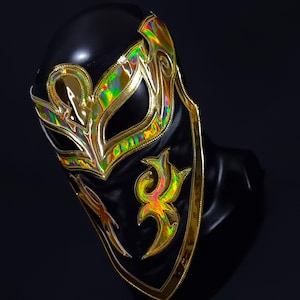 Máscara bandido feita à mão, máscara de luta livre, traje de lutador, lutador, lucha libre, máscara mexicana, cosplay