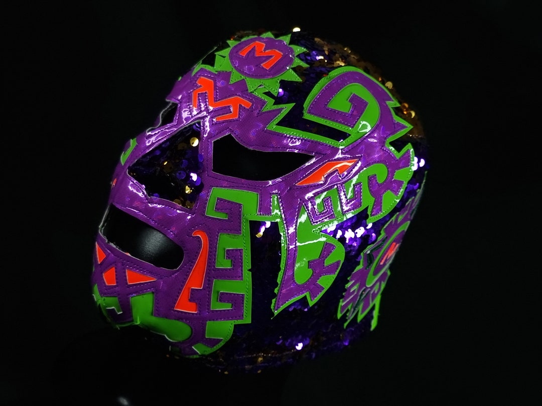 MAYAN MASK Wrestling Mask Luchador Costume Wrestler Lucha Etsy