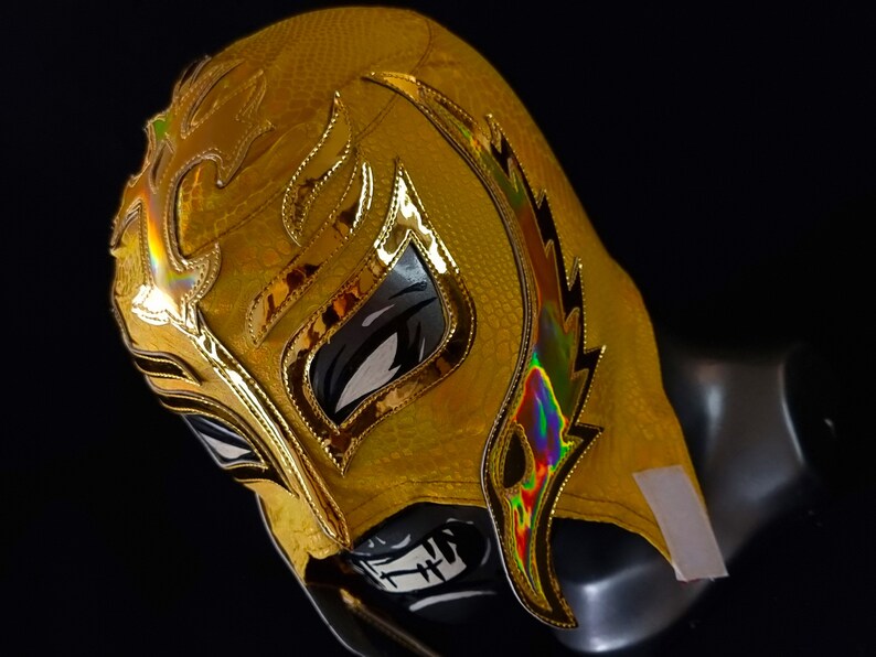 GOLD KING Mask Wrestling Mask Luchador Costume Wrestler Lucha - Etsy