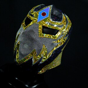 hand-made-ninja-wrestling-mask-luchador-costume-wrestler-lucha-libre