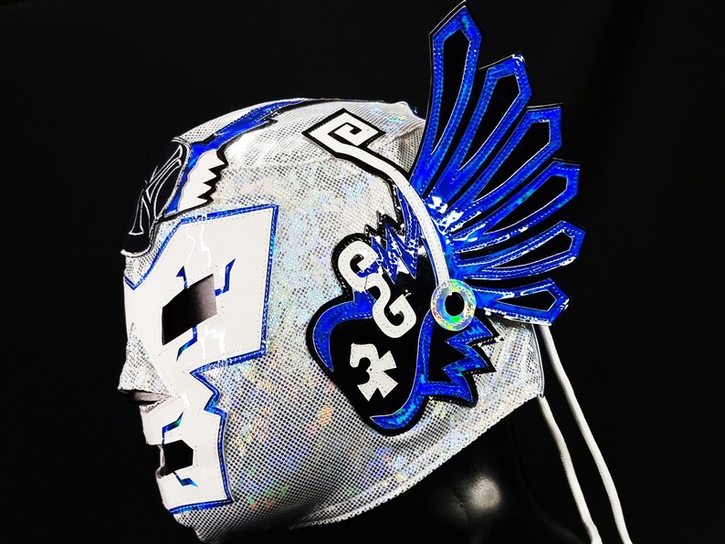 Hand Made AZTEK Mask Wrestling Mask Luchador Costume Wrestler Lucha ...