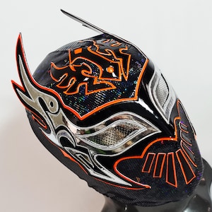 MÁSCARA MISTESIS hecha a mano, máscara de lucha libre, disfraz de luchador, máscara mexicana de lucha libre, máscara de cosplay, máscara semiprofesional