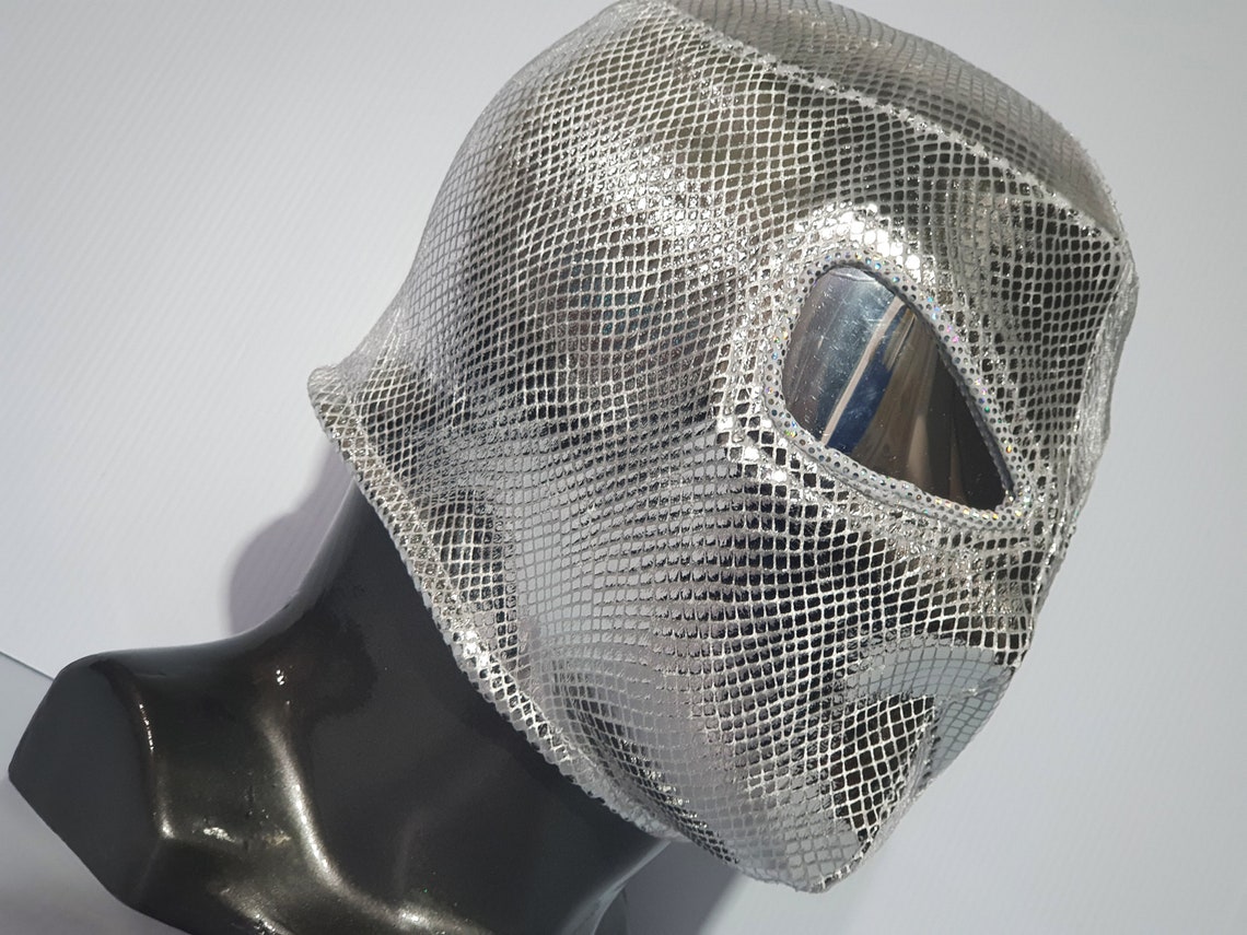 Máscara de plata cobra máscara lucha libre máscara luchador Etsy México