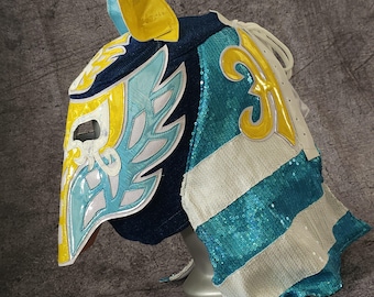 hand made ANUBIS MASK wrestling mask luchador costume wrestler lucha libre mexican mask maske cosplaysemi pro mask
