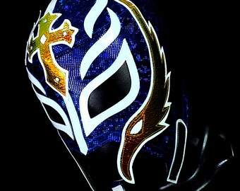 Maschera ORO BLU maschera da wrestling luchador costume lottatore lucha libre maschera messicana maschera cosplay