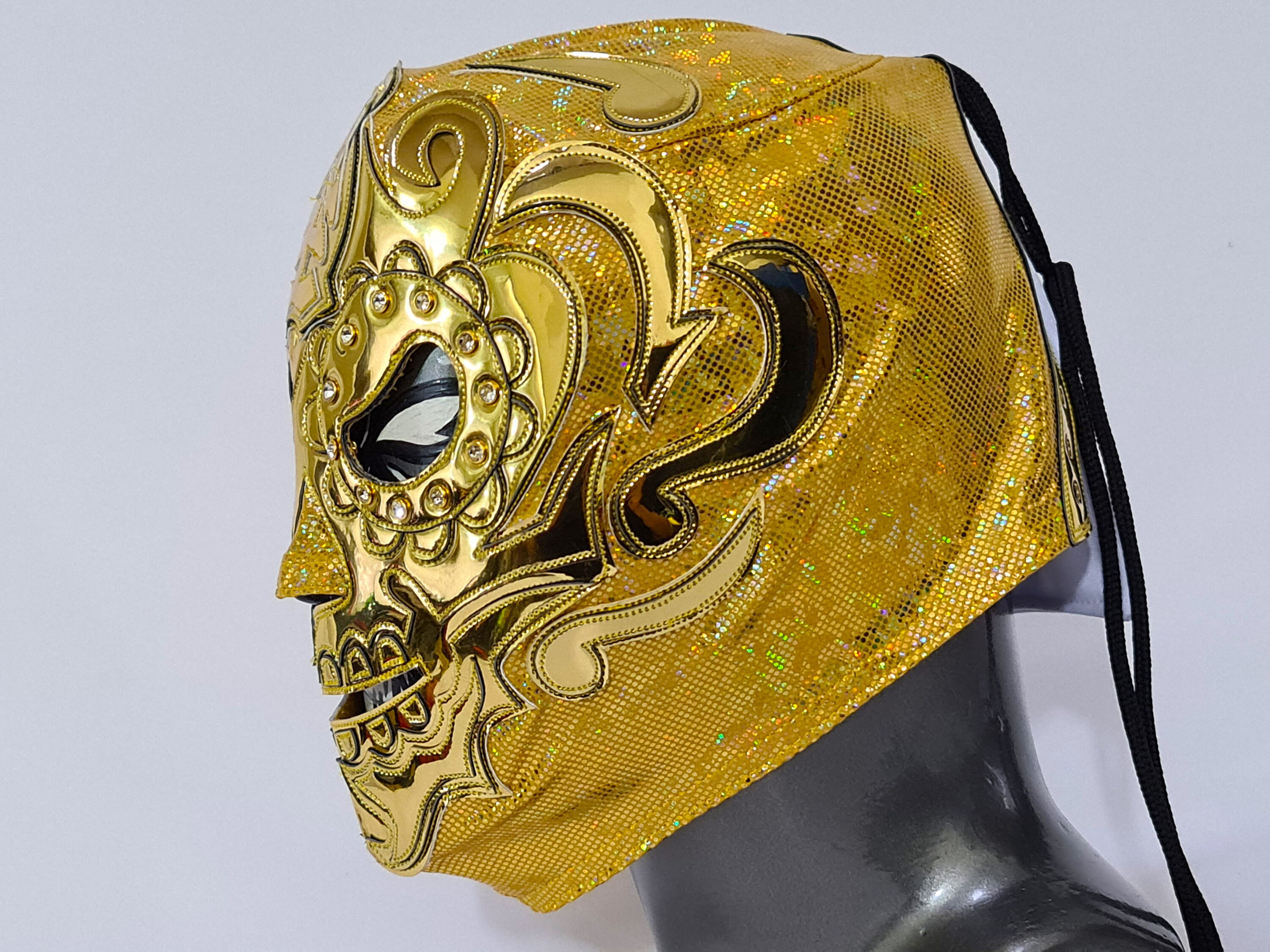 Bushi GOLD Wrestling Mask Luchador Costume Wrestler Lucha - Etsy UK