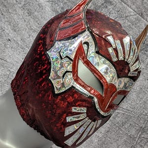 hand made DEVIL MASK wrestling mask luchador costume wrestler lucha libre mexican mask maske cosplaysemi pro mask